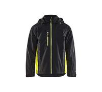 Chaqueta Shell negro/amarillo 4XL
