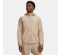 Chaqueta shell Under Armour Explor Trail Run Wind para hombre City Khaki / Naranja Bloc L