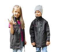 Chaqueta Softshell 24MX Team con Mangas Extraíbles Niño NegroXS Negro
