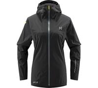 Chaqueta Softshell con capucha HAGLOFS L.I.M Alpha II para mujer (True Black )