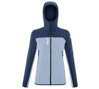 Chaqueta softshell de alpinismo para mujer Millet Fusion XCS Hoodie (Iceberg/Sapphire)