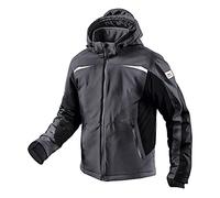 Chaqueta Softshell de Küber Weather, color antracita, talla 4XL, chaqueta de trabajo unisex de tejido mixto, chaqueta softshell resistente al viento y al agua de KÜBLER Workwear