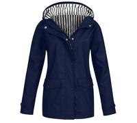 Chaqueta Softshell impermeable para mujer, gabardina para mujer, con capucha, abrigo resistente al viento con bolsillo, impermeable, para senderismo, al aire libre, cortavientos, gabardina deportiva