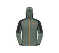 Chaqueta softshell JACK WOLSKIN FELDBERG HOODY para hombre (Hedge Green)