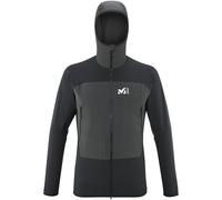 Chaqueta softshell para hombre Millet Fusion XCS Hoodie (NEGRO/GRIS OSCURO)