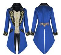 Chaqueta Steampunk Para Hombre Gótico Medieval Victoriano Halloween Cosplay | Abrigo de Vampiro Traje Victoriano para Hombre para Cumpleaños Día Festivo Mascarada Teatro Escenario Evento
