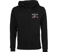 Chaqueta Sudadera con Capucha: Devil Driver - con Bordado/Hoodie/Hoody Zipper Sweater/Hombre-s y Mujer-es/Moto-cicleta/USA/Chopper/Skull Calavera/Motero/Hooded-Jacket (M)