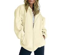 Chaqueta Sudadera para mujer con capucha deportiva, sudadera con cremallera para mujer, talla grande, sudadera con capucha y abrigo versátil, abrigos con bolsillo, chaqueta con cordón de ajuste, ropa