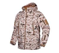 Chaqueta táctica con capucha para hombre Kelmon, chaqueta, Manga Larga, Hombre, color Desierto, tamaño Large