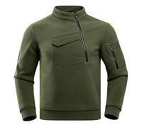 Chaqueta Táctica para Hombre, Chaquetas Deportivas Térmicas de Forro Polar | Manga larga, estilo retro de invierno, para actividades al aire libre, ropa militar, impermeable