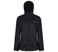 Regatta Chaqueta Pack-It III impermeable y transpirable con capucha y bolsillos Mujer Negro 18