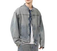 Chaqueta Tejana Hombre Chaqueta Vaquera Hombre Cazadora Roja Chaquetas De Borrego Casaca Casaco Homem Paño Bomber Invierno Casacos Vestir Casacas Hibrida Manga Larga Jacket Men Entretiempo 2Xl Negra