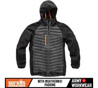 Chaqueta Termo Scruffs Trade Negra De Nylon Resistente Con Aislamiento Insatherm