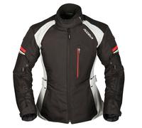 Modeka Violetta Chaqueta textil de moto para mujer, negro-gris, tamaño 36
