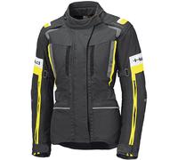 Held 4-Touring II Chaqueta textil impermeable para mujer, negro-amarillo, tamaño XS
