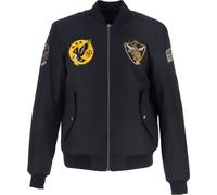 Chaqueta textil de motocicleta Dutch X Helstons Fight, negra, L