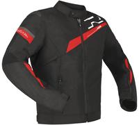 Richa Gotham 3 WP Chaqueta textil de moto impermeable, negro-rojo, tamaño M para Hombres