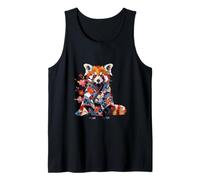 Chaqueta Tipo Kimono con diseño de Gato y Oso en Forma de T Camiseta sin Mangas
