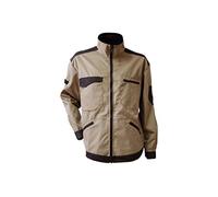 CHAQUETA TRABAJO"BENZ" 280gms/m BEIS-NEGRO T-M (chaqueta trabajo mod.benz)