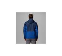 Columbia Pouring Adventure 3 Jacket, Chaqueta impermeable para la lluvia Hombre, Azul marino universitario, azul montaña, S