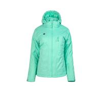 Izas Naluns W Chaqueta de Mujer para Invierno de Fibra Impermeable. Abrigo Cortavientos con Capucha Desmontable y Bolsillos para Frío, Nieve y Esquí. Color Verde