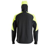 Chaqueta unisex snickers flexiwork negro/amarillo neón - talla 60