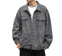 Chaqueta Vaquera Borrego Hombre Chaquetas Para Jersey Blusão Homem Cazadoras De Ligera Casacos Algodón Casual Cazadora Invierno Calentado Aviador 3Xl Roja Otoño Vestir Bomber Entretiempo Trucker