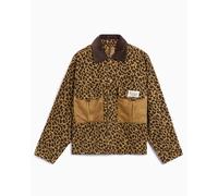 Chaqueta vaquera Crop Brain Dead para hombre Marrón,AnimalPrint L