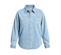 Chaqueta vaquera lavada extragrande para mujer, estilo francés informal, ma | Chaqueta Abierta Mujer Trajes Plateada Smoking Rebajas Transparente Alto Temperaturas Crudo Repelente Brillantes