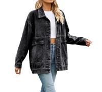 Chaqueta Vaquera Mujer Chaqueta Mujer Primavera De Oversize Bomber Cuero Talla Grande Otoño Chaleco Ligera Denim Niño Women Jacket Casual Camisas Vaqueras 3Xl Cazadora Leopardo Parka Entretiempo