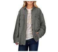 Chaqueta Vaquera Mujer Corta, Chaquetas De Mezclilla Corta Camisa Vaquera Blusa Estilo Western Manga Larga Túnica Abotonada Chaqueta Mujer Entretiempo Chaqueta Mujer Primavera Para Otoño Y Entretiempo