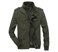 Chaqueta vaquera para hombre, chaqueta ligera de algodón, militar, abrigo informal de campo, cortavientos.