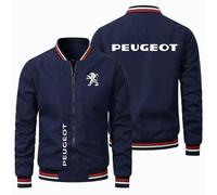 Chaqueta Verano Hombre Peu.ge-ot, Traje de Vuelo Ligero con Cremallera, Cómoda Chaqueta Top, BéIsbol(Navy,L)
