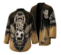 Chaqueta Viking para hombre, mitología nórdica, sudadera medieval, O amarillo., XXL