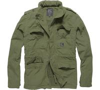 Chaqueta Vintage Industries Cranford Hombre Abrigo Militar Olive Drab