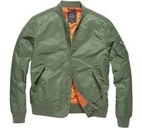 Chaqueta Vintage Industries Welder MA1 Hombre Abrigo Verde aceituna claro