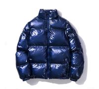 Chaquetas acolchadas elegantes y acogedoras para hombre, complemento perfecto para tu armario este invierno (azul rey 3XL)