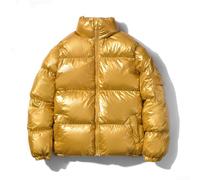 Chaquetas acolchadas elegantes y acogedoras para hombre, complemento perfecto para tu armario este invierno (XL dorado)