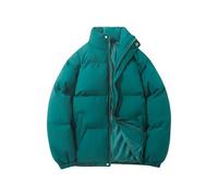 Chaquetas acolchadas para mujer, cuello alto, abrigos térmicos acolchados con cremallera, abrigo de invierno de manga larga con bolsillos para mujer, abrigo acolchado simple, abrigos lisos, chaqueta