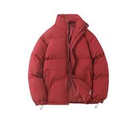 Chaquetas acolchadas para mujer, talla grande, abrigo de invierno sin capucha, chaqueta ligera e impermeable, abrigo corto con cremallera, abrigo cálido de gran tamaño, parka acolchada para senderismo