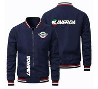 Chaquetas Bomber Hombre La.ver.da, Cazadora Entretiempo, Moda Cálido Cardigan Tops, BéIsbol(Navy,M)