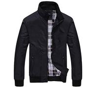 Chaquetas Bomber para Hombres - Chaqueta Deportiva Cortavientos Casual Ligera Cargo Exterior Resistente al Viento Harrington con Cremallera Chaquetas Abrigo Elegante Cómodo con Bolsillos Ropa