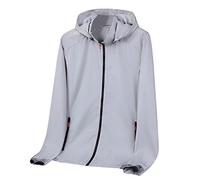 Chaquetas de béisbol ligeras para hombre, ropa deportiva para primavera y verano, hielo, delgada, manga larga, cremallera, color sólido, chaqueta de carga para exteriores, gris, 4XL