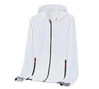 Chaquetas de béisbol ligeras para hombre, ropa deportiva para primavera y verano, hielo, delgada, manga larga, cremallera, color sólido, chaqueta de carga para exteriores, blanco, 4XL