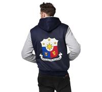 Chaquetas De Forro Polar Para Actividades Aire Libre Hombre Filipinas Emblema Nacional Chaqueta De Lana Sudadera Capucha Mujer Chaqueta Cálida De Invierno Forrada Cremallera Completa Abrigo Suave