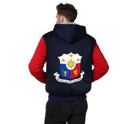 Chaquetas De Forro Polar Para Actividades Aire Libre Hombre Filipinas Emblema Nacional Chaqueta De Lana Sudadera Capucha Mujer Chaqueta Cálida De Invierno Forrada Cremallera Completa Abrigo Suave