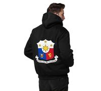 Chaquetas De Forro Polar Para Actividades Aire Libre Hombre Filipinas Emblema Nacional Chaqueta De Lana Sudadera Capucha Mujer Chaqueta Cálida De Invierno Forrada Cremallera Completa Abrigo Suave