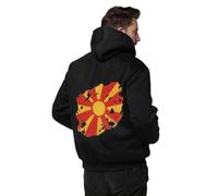 Chaquetas De Forro Polar Para Actividades Aire Libre Hombre Macedonia Del Norte Bandera Nacional Chaqueta De Lana Sudadera Capucha Mujer Chaqueta Cálida De Invierno Cremallera Completa Abrigo Suave