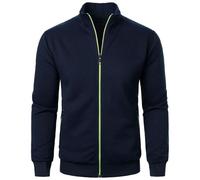 Chaquetas de hombre Primavera Otoño Chaqueta casual sin capucha Cuello Alto Chaquetas de entretiempo Delgado con cremallera Chaqueta de aviador Chaqueta universitaria Casual Deportiva Chaqueta de