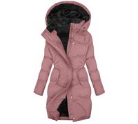 Chaquetas de invierno para mujer, abrigos largos e impermeables para mujer, abrigo acolchado de plumón, parka con forro polar, chaqueta para otoño e invierno, talla grande, gabardina cálida con